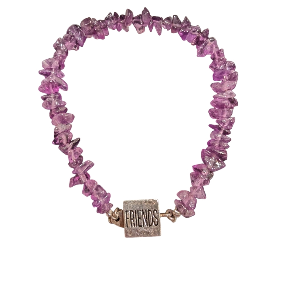 Amethyst Bracelet, Sterling Silver & Amethyst Bracelet, Friendship Bracelet